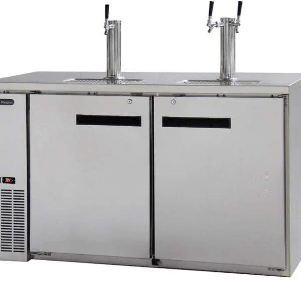 東京ケグ エックスケーケー・エイチディーティー-2460S デュアルタワー 商業用ホットドラフト® タップ コーヒーケグディスペンサー - ステンレス鋼