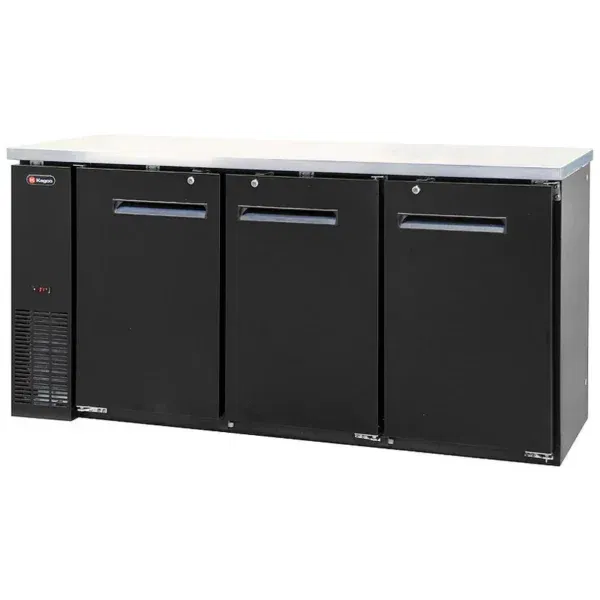72インチワイド ブラック業務用バックバー冷蔵庫