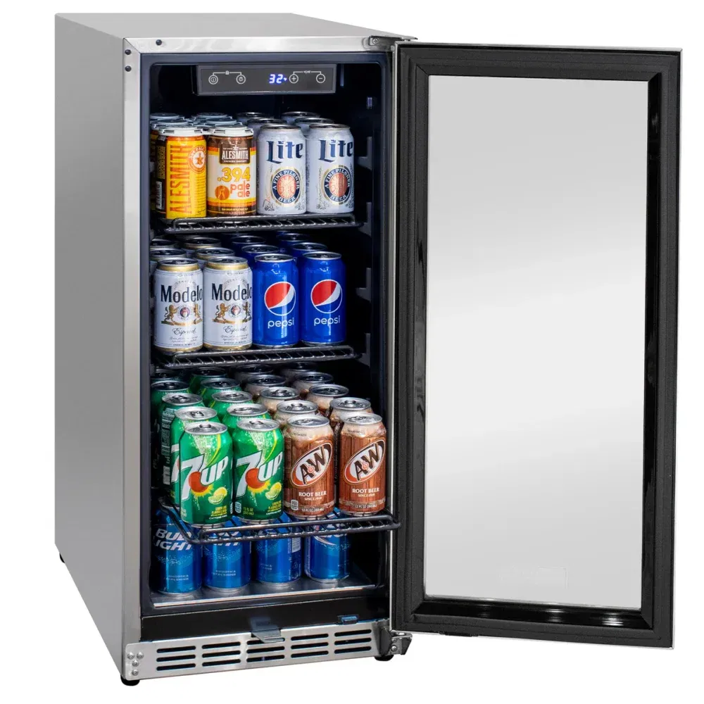15インチワイド ビルトイン屋外業務用飲料センター-ガラスドア - Image 3